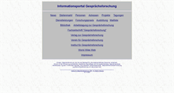 Desktop Screenshot of gespraechsforschung.de
